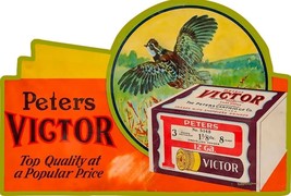 Peters Victor Ammunition Laser Cut Metal Advertising Sign - £54.26 GBP