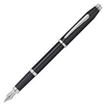 Cross Cross Century II Black Lacquer &amp; Chrome Fountain Pen - Mdium - £144.26 GBP