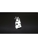 Ceramic Black and White cute adorable Cow Bell Figurine Bell - $10.93 CAD