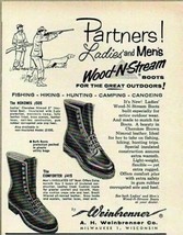 1958 Print Ad Weinbrenner Wood-N-Stream Hunting Boots Milwaukee,WI - $9.83