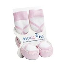 Mocc Ons Cute Moccasin Style Slipper Socks - 12-18 Months, Ballerina  - £28.55 GBP