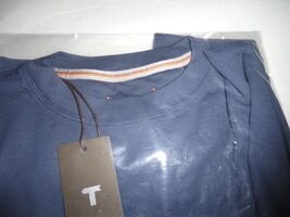 Bullock and Jones Navy Left Coast Long Sleeve Crewneck Tee-Shirt Size Me... - $1,538.11 MXN