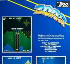 Zoar Arcade Flyer Foldout Original Video Game Vintage Promo Retro Art 1982 - £30.69 GBP