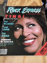 Tina Turner Rock Express Revista Noviembre 1986 Iron Maiden Corey Hart Lauper - £24.29 GBP