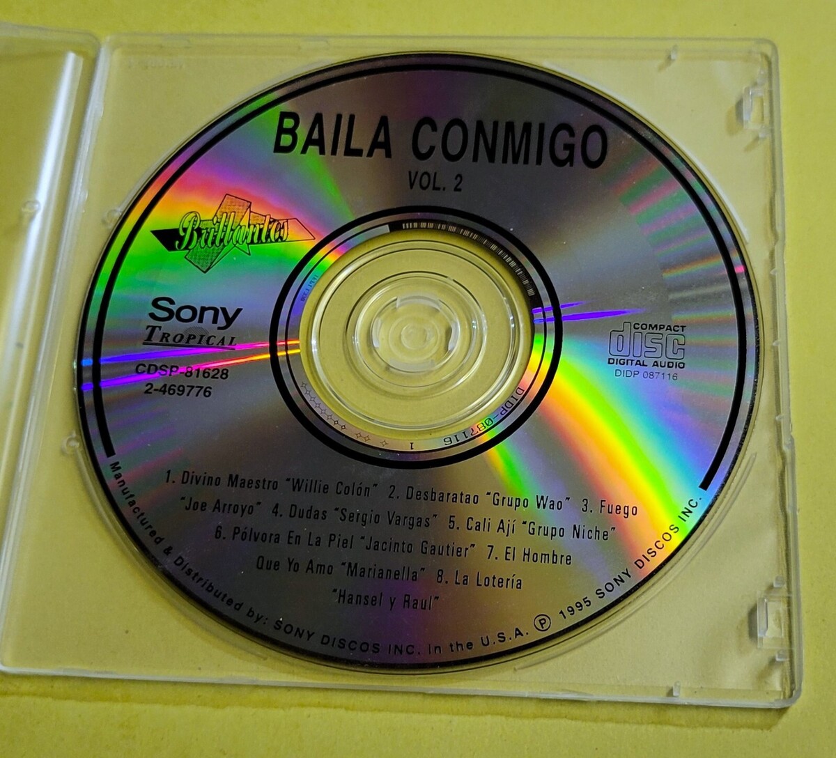 Baila Conmigo Vol.2 by Various Artists (CD, 1995 Sony Tropical) - $5.93