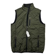 Free Country Men&#39;s Trail Creek Puffer Quilted Vest Green Size Small - £14.64 GBP