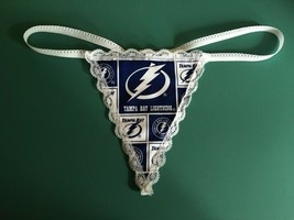 New Womens Tampa Bay Lightning Nhl Hockey Gstring Thong Lingerie Panty Underwear - £14.91 GBP