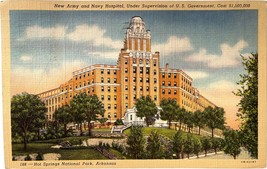 Army and Navy Hospital, Hot Springs National Park Arkansas vintage postcard 1941 - £9.58 GBP