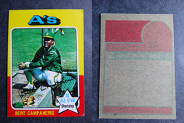 1975 Topps Mini #170 Bert Campaneris Oakland A&#39;s Error Oddball Baseball Card - £5.48 GBP