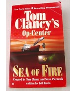 Tom Clancy Op Center Sea of Fire 2003 Military &amp; War Fiction SC - $94.06 MXN
