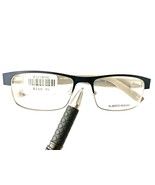 Alberto Romani Eyeglasses Frames AR 4002 BL Black Blue Silver Half Rim 5... - $83.32 CAD