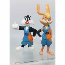 Mcdonalds space jam 2021 Toys (LOT OF 2) Lola Bunny and Sylvester (No Ball) - $9.86