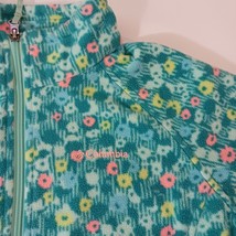 Columbia WG6778 Youth/Girls Size XL Green Floral Fleece Full Zip Jacket image 11