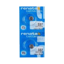 Renata 337 SR416SW Batteries - 1.55V Silver Oxide 337 Watch Battery (10 Count) - $4.95+