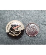 Herbert Hoover One Issue Platform Reproduction 1972 BUTTON Pin Vintage C... - $8.50 CAD
