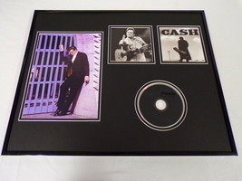 Johnny Cash Framed 16x20 CD &amp; Photo Set - £62.37 GBP