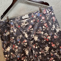 Lane Bryant Size 22P Jeans Floral Mid Rise Super Stretch Skinny - £15.56 GBP