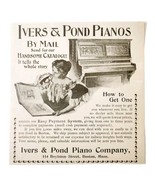 Ivers And Pond Piano 1897 Advertisement Victorian Musical Instrument DWHH13 - $19.99