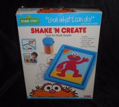 VINTAGE 1994 SHAKE N CREATE TYCO ELMO SESAME STREET SAND ART TOY 100% CO... - £18.62 GBP