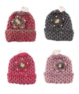 Wholesale Lot of 12 Ladies Crochet Knit Hat with Feather Warm Stocking S... - £23.70 GBP