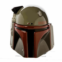 Star Wars Boba Fett Bounty Hunter Helmet Sculpted Ceramic Cookie Jar NEW UNUSED - £61.63 GBP