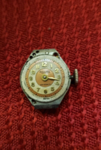 Nuovo Vintage 40&#39;s 50s Relide Donna Polso Orologio 17J Movimento W/ Brown Bianco - $38.06