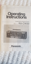 PANASONIC RX-CW30 Operating Instructions Portable Stereo - $108.38 MXN