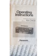 PANASONIC RX-CW30 Operating Instructions Portable Stereo - €5,09 EUR