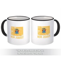 New Jersey : Gift Mug Flag Distressed Souvenir State USA Christmas Coworker - £12.55 GBP