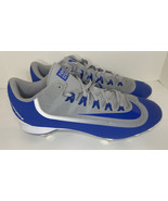 Nike Huarache 2K Filth Pro Low Metal Baseball Cleats Blue Gray White Men... - £19.37 GBP