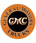 GMC Trucks General Motors Dealer Service Parts Advertising Round Metal T... - £7.89 GBP