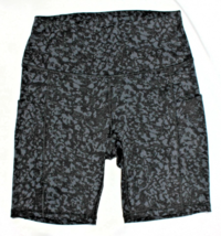 Cugoao High-Rise Shorts 8 inch Black Gray Print Size S - $12.87
