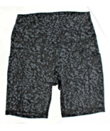 Cugoao High-Rise Shorts 8 inch Black Gray Print Size S - $12.87