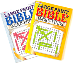 NEW Lot 2 Large Print BIBLE Word Search Find Seek Puzzle Books Kappa 67 in Each! - £8.53 GBP