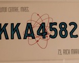 Vintage CB Ham radio Amateur Card KKA 4582 Newton Massachusetts - £3.93 GBP