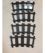 Lot of 4 Lego Plastic Rail Road Train Track Curved City Replacement 5340... - €9,79 EUR