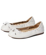 Sam Edelman Girls Felicia Mini Ballet Flat, White Lea, 3 Big Kid US - $80.05 CAD