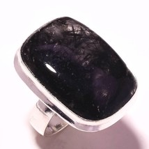 Black Rutile Gemstone Handmade Valentine&#39;s Day Gift Ring Jewelry 7&quot; SA 2959 - £4.08 GBP