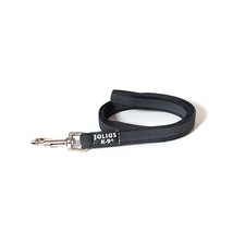 Julius-K9 Color and Gray Super-Grip Leash, 14 mm x 1 m, Black/Grey  - $315.19 MXN