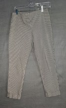 J. Jill Women&#39;s Premium Bi-Stretch Twill Pants Sz 8 Black White Plaid Gi... - £15.94 GBP