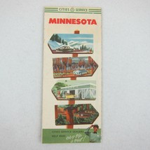 Vintage 1950s Cities Service Road Map Minnesota - £11.93 GBP