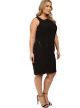 Mynt 1792 Moto 14W Sleeveless Asymmetrical Neck Stretch Crepe Black Msrp... - £36.36 GBP