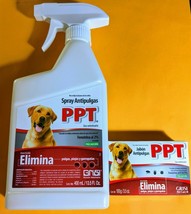 Spray&amp;Jabon P/Perro Antipulgas PPT † Flea Spray13.5oz&amp;Bar Soap100g f/dogs PPT - £22.01 GBP