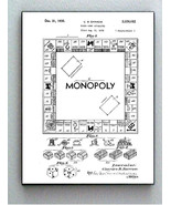 Framed 8.5 X 11 Monopoly Game Board Original Patent Diagram Plans Ready ... - £14.23 GBP