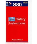 American Airlines 737 Safety Card 08/04 - £13.98 GBP