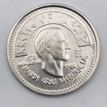 Vintage 1983 Krewe of Caesar Mardi Gras Aluminum Coin Token Happily Ever... - $7.69