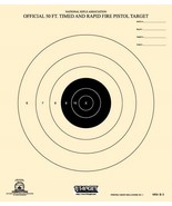 B-3 [NRA Official 50 Foot Timed &amp; Rapid Fire Pistol Target - black(100) ... - £20.46 GBP