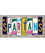 Spartans Wood License Plate Art Novelty Metal License Plate No Real Wood... - £11.95 GBP