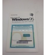 Microsoft Windows 95 Booklet/Manual With Certificate Of Authenticity - $13.86 CAD