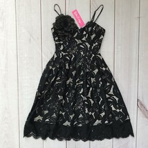 Lilly Pulitzer Onyx Black Camella Lace Dress sz 00 NWT - $87.07